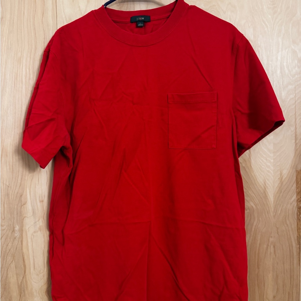 J. Crew Heavyweight Classic Red Men's T-Shirt